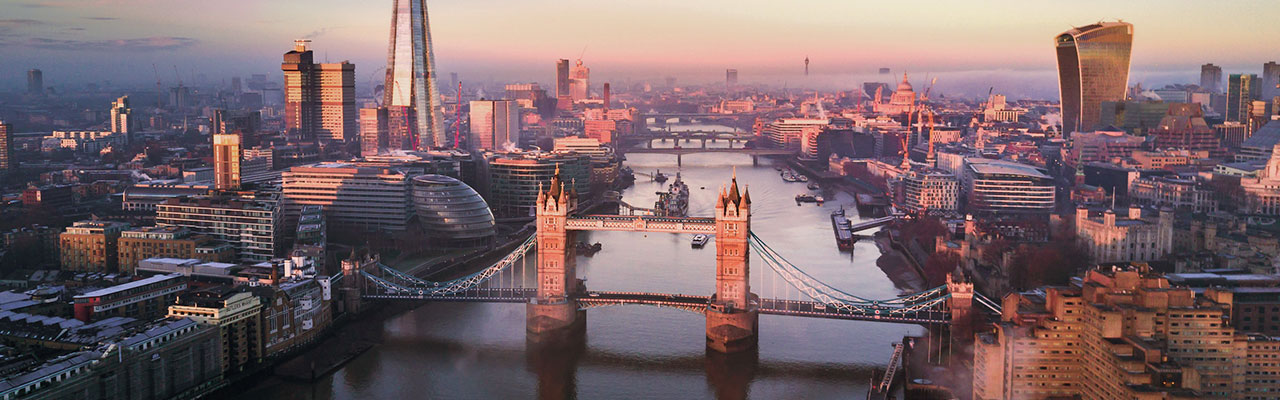 London Skyline and the Tower Bridge